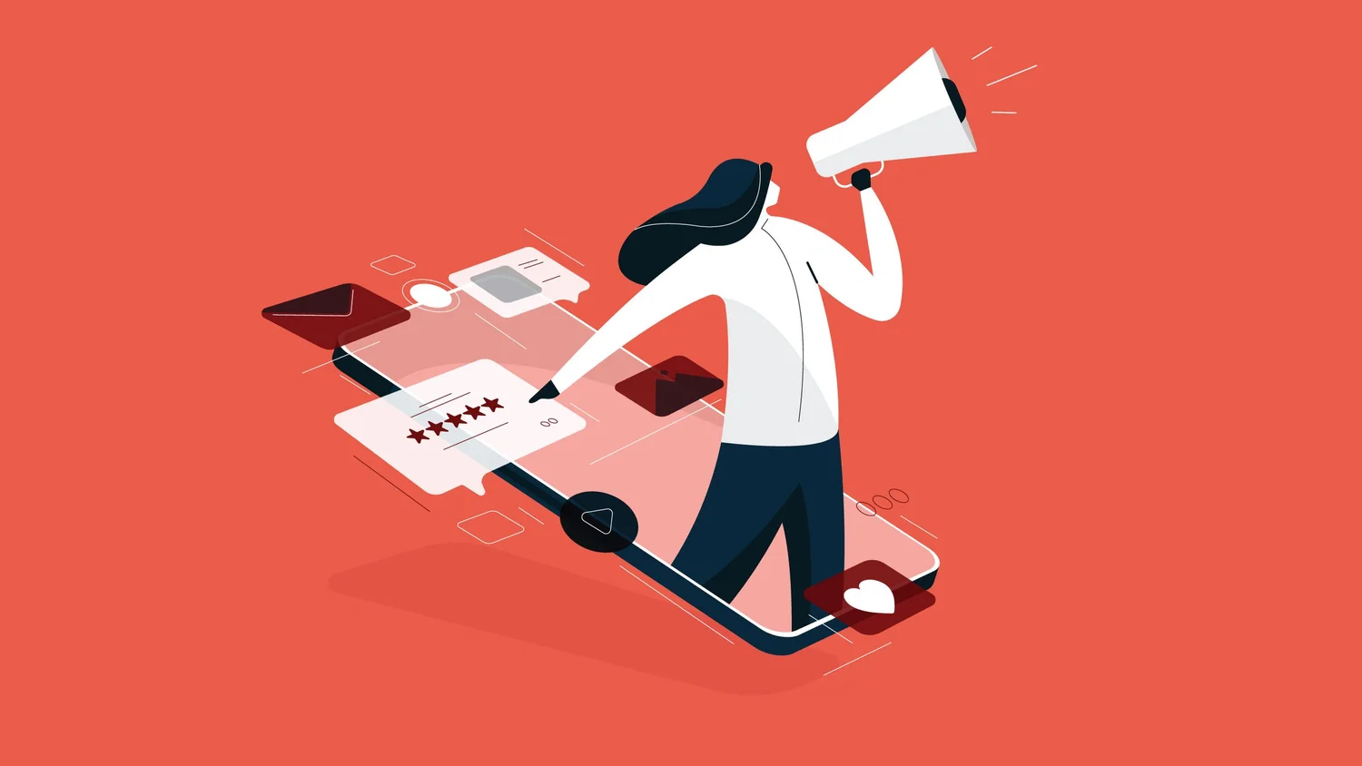 Illustration accompanying Marketing tips on food delivery marketplaces